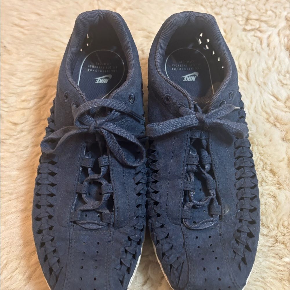 Nike Navy Woven Sneakers - Picture 3 of 10
